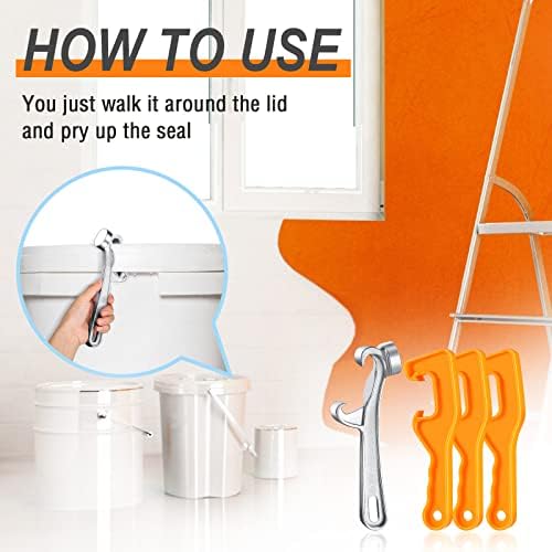 Yetene 1Pcs Aluminum Bucket Lid Opener Set