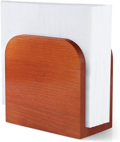 ALELION Wood Napkin Holder for Table and Kitchen