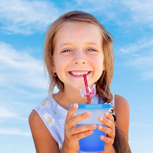 Glitter Princess Crown Reusable Drinking Straws 24 Pack
