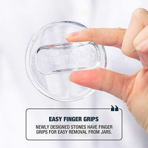 Sauer Stone Glass Weights Set of 4 for Mason Jars