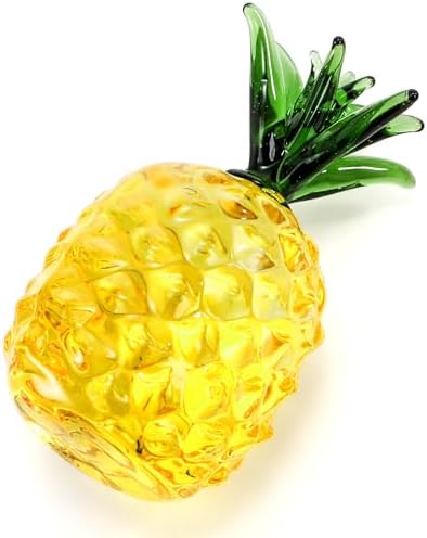 ZEAYEA 6 Pcs Crystal Glass Fruit Decor Set