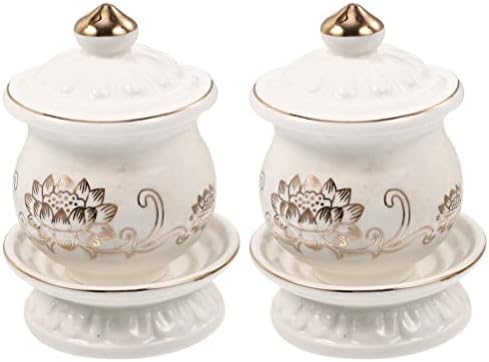 HOMSFOU Lotus Water Offering Bowl 2pcs