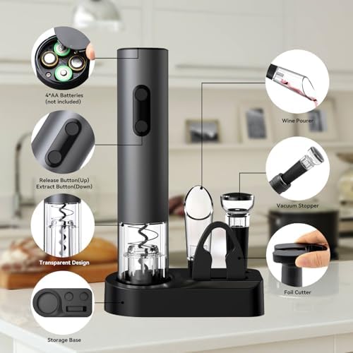 5-in-1 Electric Wine Bottle Opener Gift Set