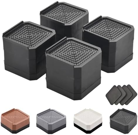 EclatBain Bed Risers Heavy Duty Adjustable Blocks