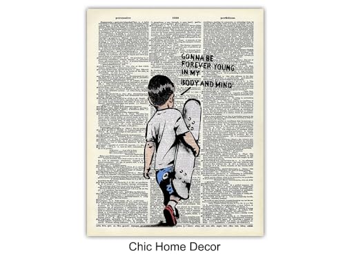 Banksy Inspired Wall Art Set - 6 Prints 8x10