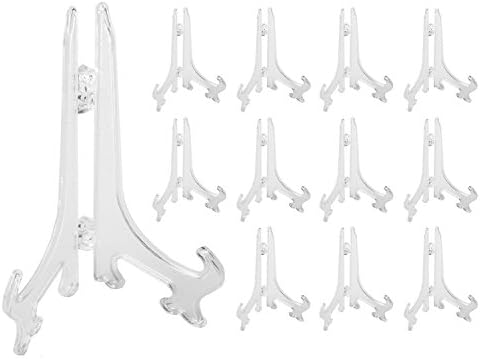 Super Z Outlet Plastic Easels 12 Pack Clear Display Stands