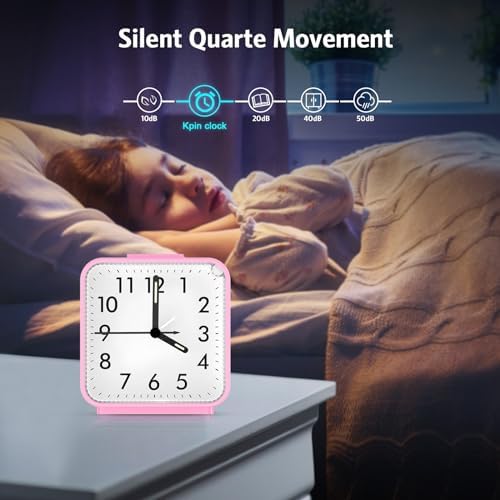 AMIR Analog Alarm Clock with Snooze and Light