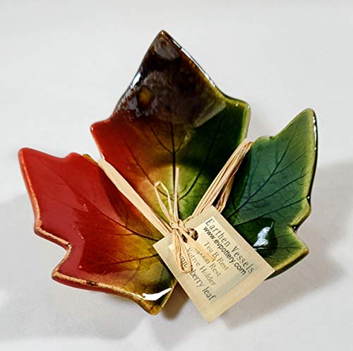 Earthen Vessels Thimble Berry Leaf Tea Bag Coaster