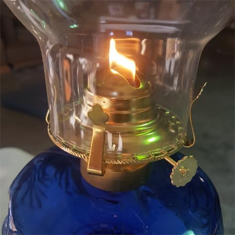 BP Lamp Replacement 2 Brass Plated Burner with Cotton Wick and Reduction Collar