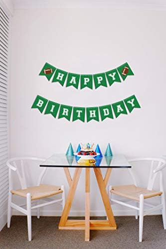 Football Birthday Banner Happy Bday Party Decoration