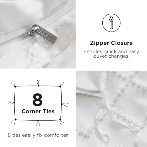 Bedsure Boho Duvet Cover Queen Size Set