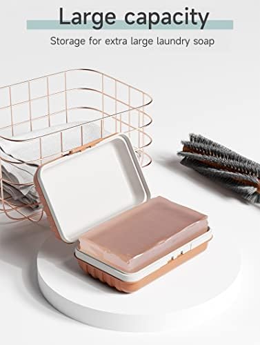 Travel Soap Holder with Lid - Leakproof Drainage