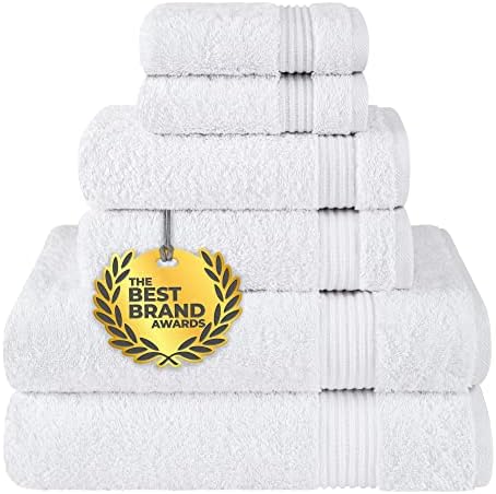 Cotton Paradise 6 Piece Towel Set White