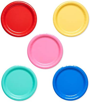 American Greetings 50 Count Rainbow Dessert Plates