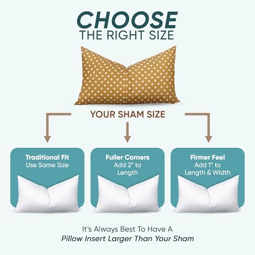 Pillowflex Synthetic Down Pillow Insert - 18x22 Inch
