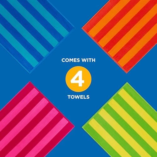 Kaufman - Soft Oversized Beach Towels 4 Pack