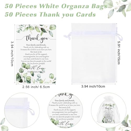 50 Sets Wedding Favors Bottle Opener Keychain Set