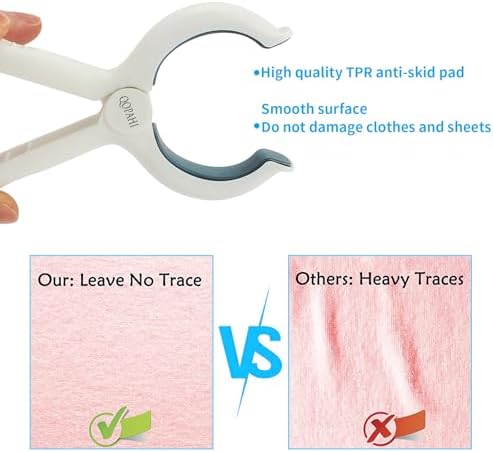 QOPAHI Beach Towel Clips Set of 8 with Drawstring Bag