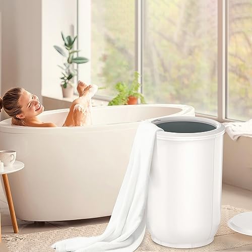 Large Towel Warmer for Bathroom with Auto Shut Off and Wood Handle