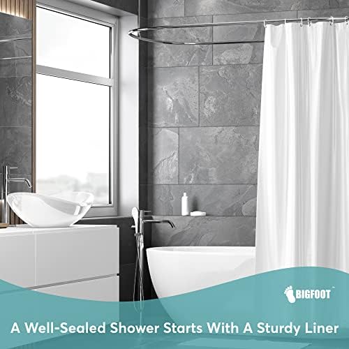 BigFoot Shower Curtain Liner 72x72 Clear