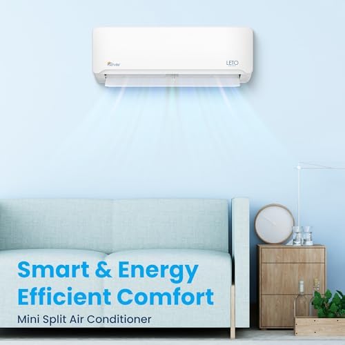 Senville Leto Series Mini Split AC Heat Pump 9000 BTU White