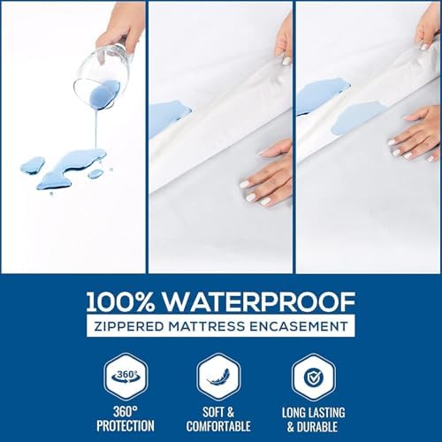 Utopia Bedding King Mattress Encasement Waterproof