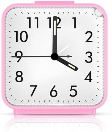 AMIR Analog Alarm Clock with Snooze and Light