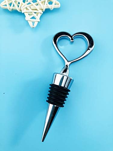 WeddParty 24 Pcs Heart Wine Stopper Gift