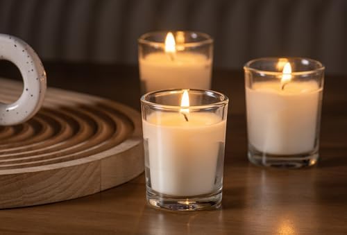 Housecret 24 Pack Warm White Unscented Votive Candles