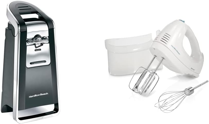 Hamilton Beach Smooth Touch Can Opener and Hand Mixer Bundle
