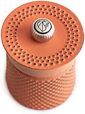 Peugeot Bali Fonte Cast Iron Pepper Mill 8cm Orange