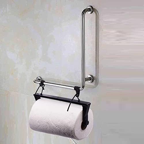 YYST Portable Paper Towel Holder with 2 Hooks