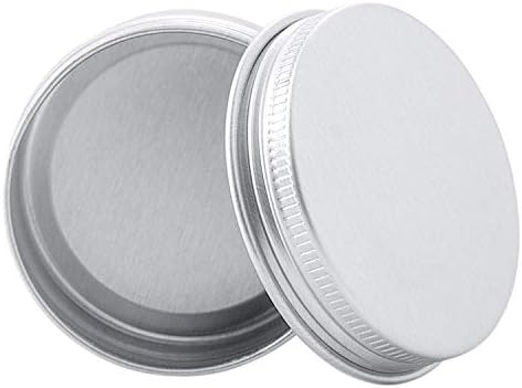 6 Ounce Aluminum Storage Cans with Screw Lids 6 Pcs Set