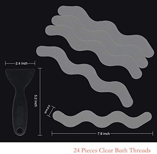 Secopad Anti Slip Shower Stickers 24PCS Gray