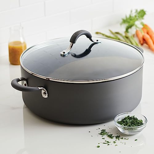 Circulon 83908 Radiance 75 Qt Stock Pot with Lid Gray