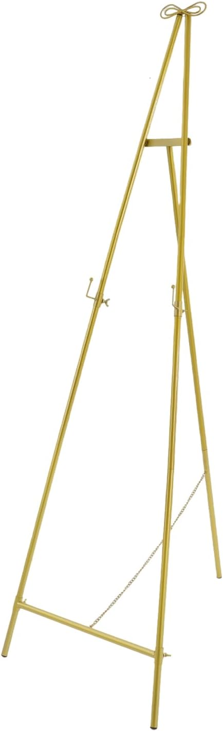 6161in Tall Gold Easel Stand for Wedding Celebrations