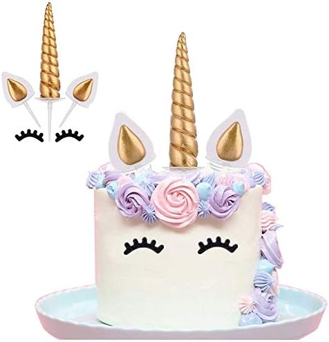 9625321410 Unicorn Cake Topper Set of 5