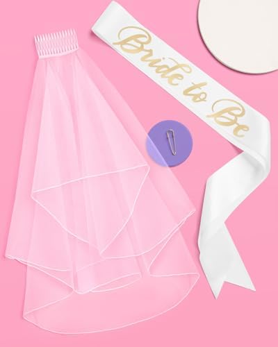 Xo Fetti Bachelorette Party Sash and Veil Kit