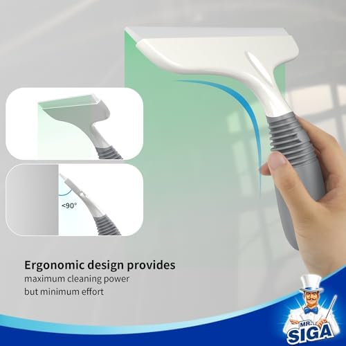 MRSIGA 10 Inch Multi-Purpose Squeegee with Suction Hook