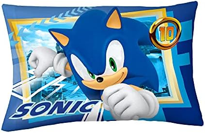 Franco Kids Bedding Sonic The Hedgehog Reversible Pillowcase