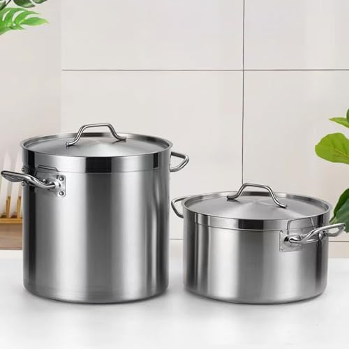 AIZYR 6L Stainless Steel Stock Pot with Lid 1