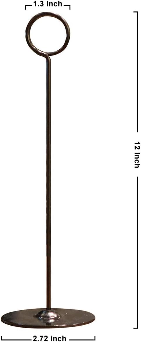 Urban Deco 16 Piece Table Number Holders Set Black