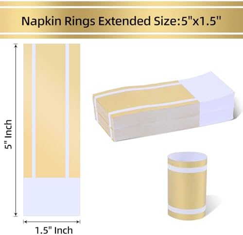 Germiwipe Gold Napkin Bands Extended Size 200PCS