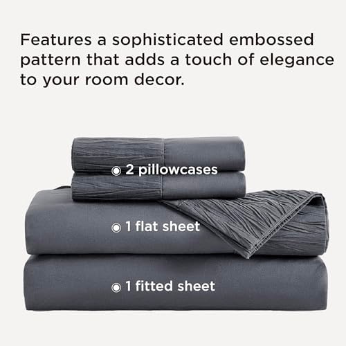 Bedsure Queen Sheet Set 4 Pieces Soft Microfiber Sheets
