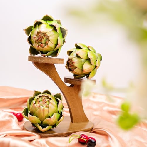 3Pcs Large Green Faux Artichoke Artificial Vegetable Decor