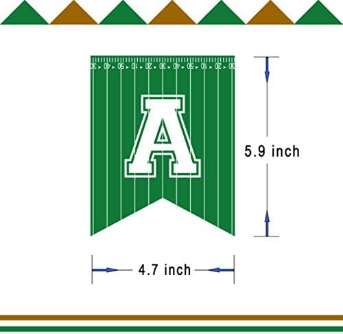 Football Birthday Banner Happy Bday Party Decoration