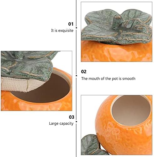 GRFIT Orange Shape Ceramic Tea Canister