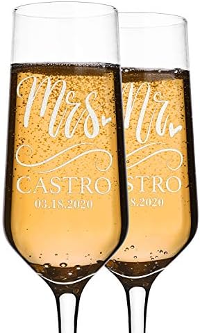 Personalization Lab Champagne Flutes Set of 2