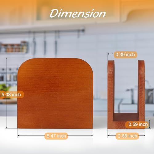 ALELION Wood Napkin Holder for Table and Kitchen