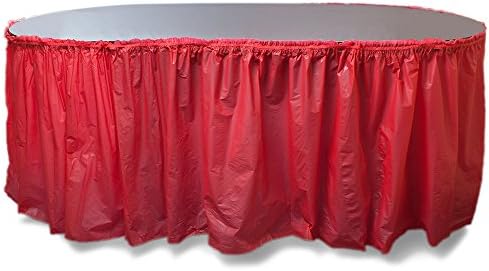 Pudgy Pedros 14 Reusable Plastic Table Skirt Pink